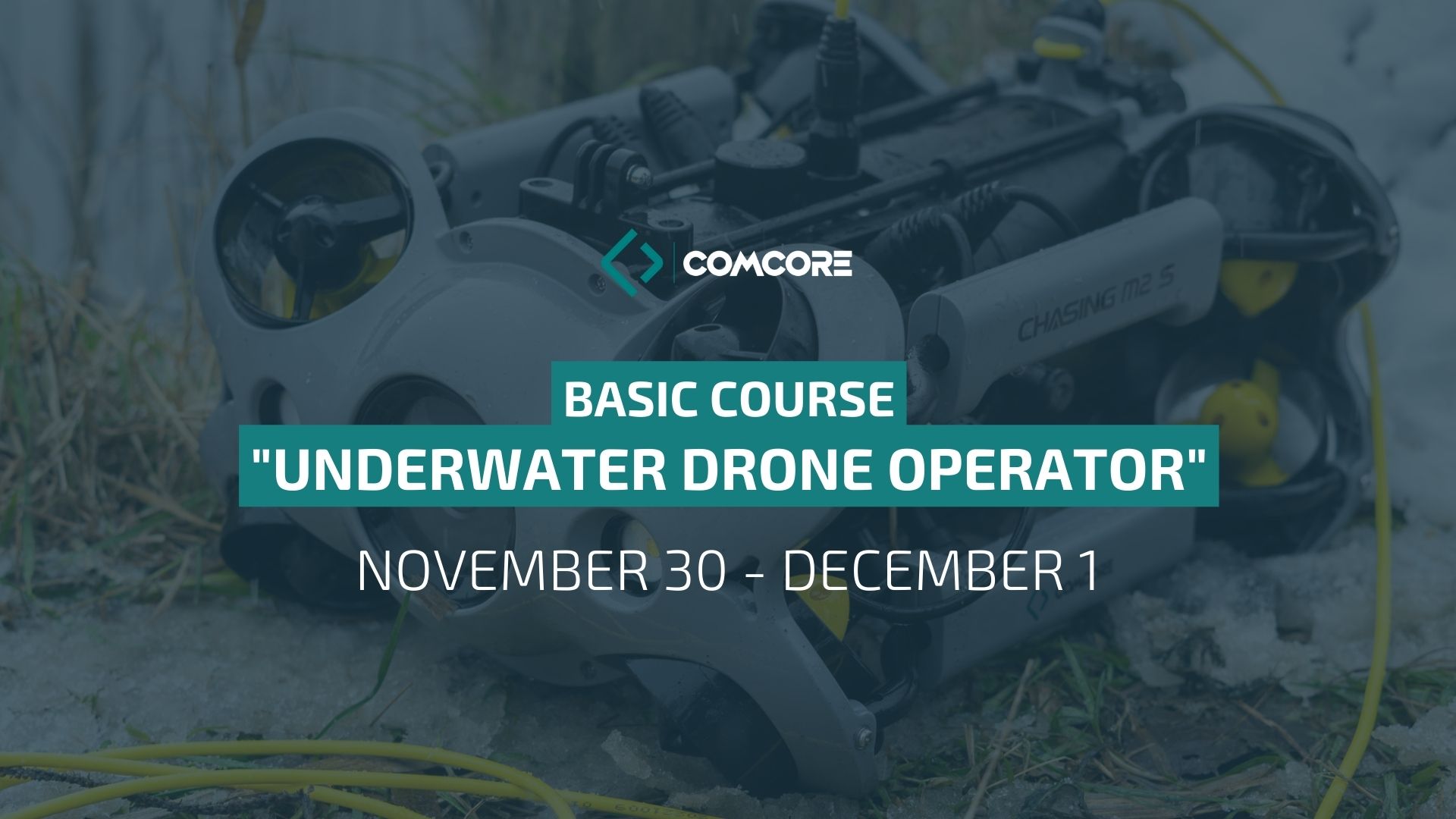 Course for underwater drone operators with COMCORE